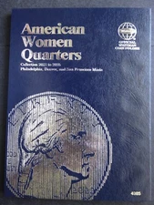 Whitman American Women Quarters Coin P, D and SF Folder 2022-2025 Album Book 