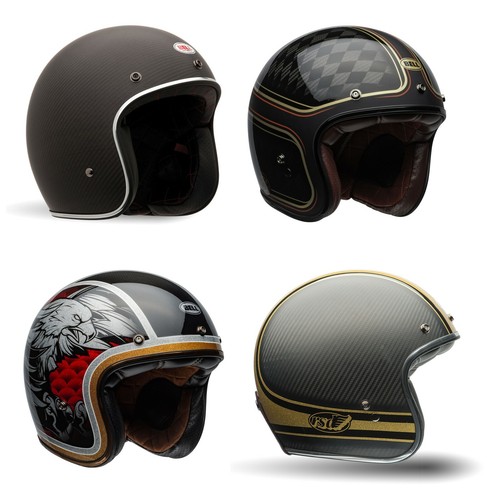 Bell Custom Carbon 500 Cruiser 2021 Viso Aperto Moto / Scooter/Retro Casco  | eBay