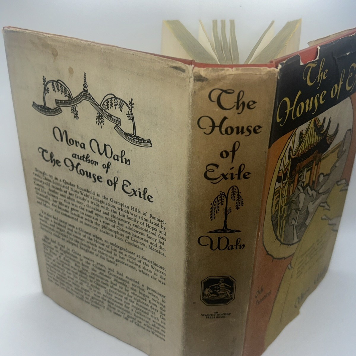 THE HOUSE of EXILE by NORA WALN-1933, 1ST ED, 6TH PRINT, ILLUSTR