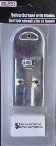 RETRACTABLE SAFETY RAZOR SCRAPER with 5 REFILL Blades Scrapers - Picture 2 of 3