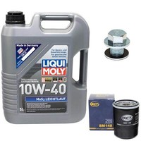 MotoröL Set 10W-40 5 Liter + ÖLfilter + Schraube FüR Toyota Corolla Avensis RAV