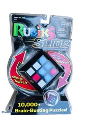 Rubiks Slide Electronic Game 10,000 Brain Busting Puzzles Rubiks Cube NEW