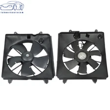For Honda CR-V 2007-2009 Radiator Cooling Fan A/C Condenser Assembly Left+Right