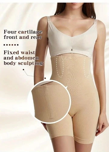 Womens Tummy Control Shapewear High Waisted Body Shaper Shorts Slimming Panties - Picture 5 of 36