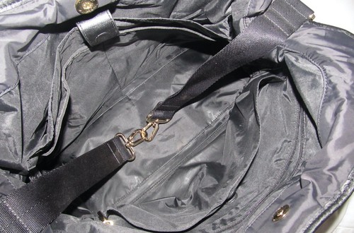 Bolso bandolera Tory Burch Black Marion acolchado grande bebé niño niña pañal - Imagen 8 de 9