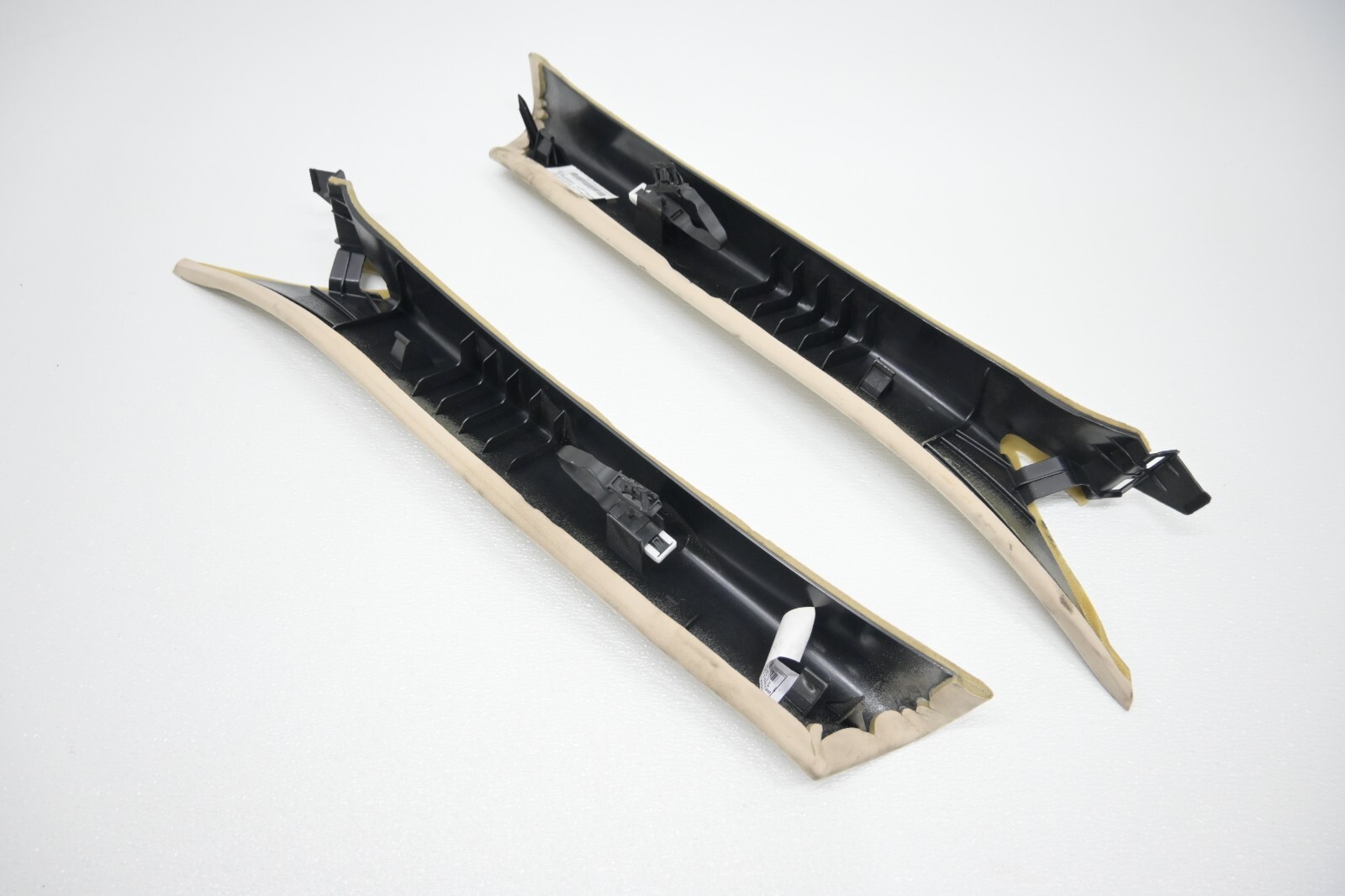 ⭐ 14-20 Maserati Ghibli Quatt Front Windshield A Pillar Column Trim Set Beig Oem