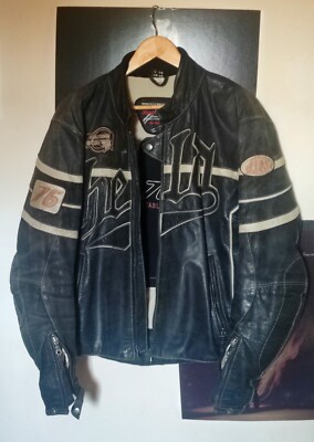 Held Motorradjacke Biker Races 76 Established 100 Milenovice 100Mile Championship