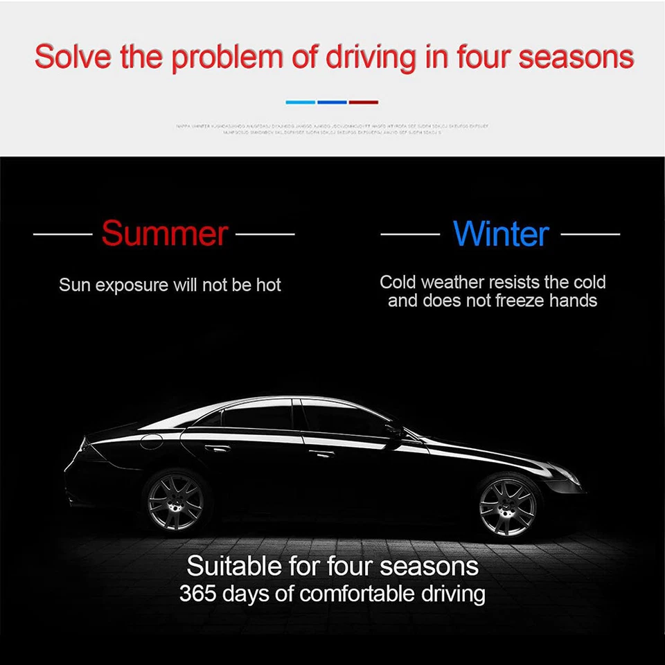 15'' For Great Wall Car Steering Wheel Cover Suede leather Breathable Anti-Slip - image 4 of 4