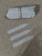 100 PIECE 3INCH WHITE PLASTIC PLANT TAGS LABEL MARKERS GARDEN NURSERY-AV REL.