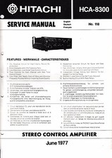 Servizio Manuale di Istruzioni per hitachi HCA-8300