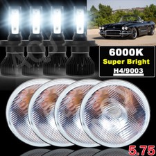 For 1958-1975 Chevy Impala El Camino 4pcs 5.75 5 34 Led Headlights Hilo Beam For 1958-1975 Chevy Impala El Camino 4pcs 5.75 5 34 Led Headlights Hilo Beam