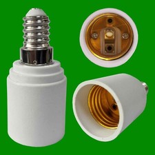 8x Light Bulb Socket Base Converter Adaptor Holder SES E14 to E27 Screw Lamps