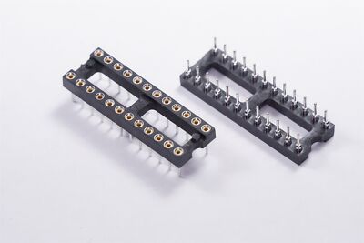 Lot of 2 x 110-93-324-41-001000 Mill-Max DIP Socket 24 Pos 2 Row 2.54mm ThruHole