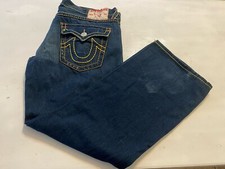 Men  s True Religion Billy Super T Cotton Blue Jeans Size 40 Fit 42 X 32