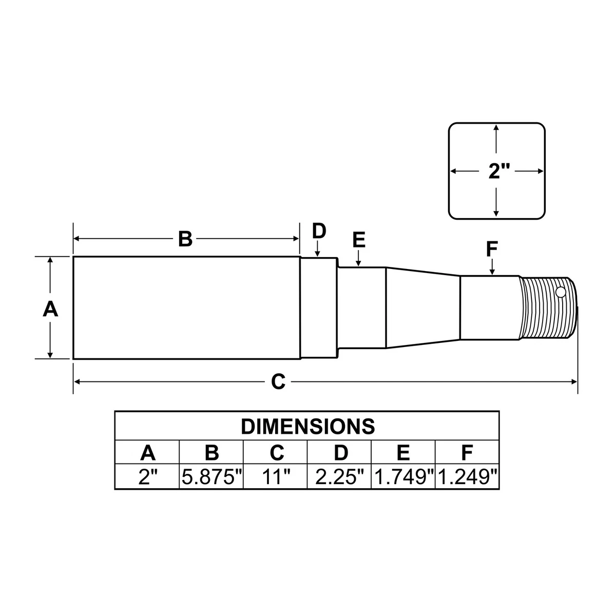 1/16' X 1/16' Tie Down Eliminator Torsion Axle Replacement, 49 OFF