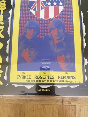 1966 Beatles Final Concert Poster Candlestick Park 8/29/1966