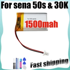 1500mAh Repair Battery For Sena 30K & Sena 50S Intercom Motorcycles Headset