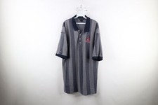 Vintage 90s Mens 2XL Spell Out Chief Wahoo Cleveland Indians Baseball Polo Shirt