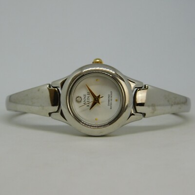 Anne Klein II 10/3405 Diamond Quartz Analog Women's Watch Sz. 6'' New Battery