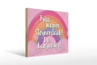 Holzschild Spruch 40X30Cm Friss Meinen Sternenstaub