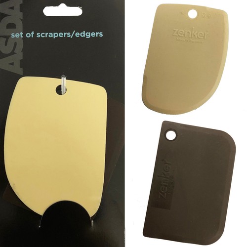 2 Scrapers Wallpaper Smoother Paint Decor Plastic Edgers Flat Blade