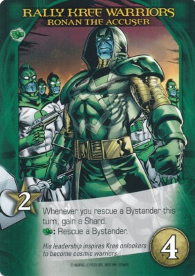 RONAN ACCUSER Upper Deck Marvel Legendary INTO THE COSMOS RALLY KREE WARRIORS