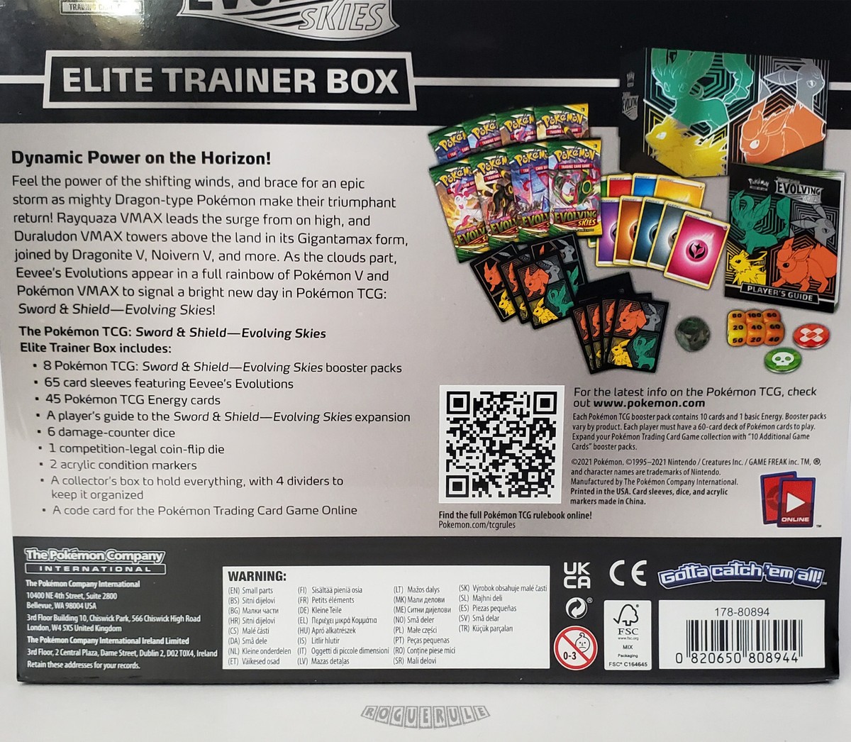 japanese 151 booster box weight Evolving Skies ETB - Leafeon, Umbreon, Jolteon, & Flareon main image 1