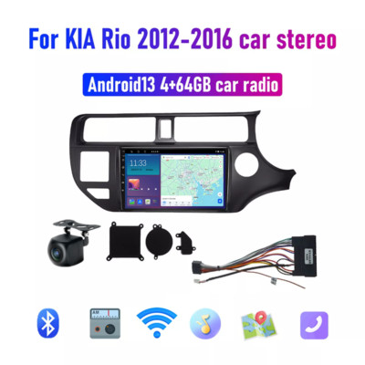 9'' Apple CarPlay Android Auto Car radio GPS Google Map FM For Kia Rio 2012-2016
