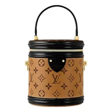 Louis Vuitton Cannes Reverse Monogram Black and Brown Bucket Bag