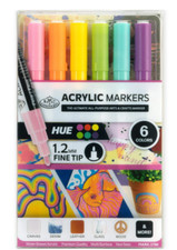Royal  Langnickel 6 Piece Acrylic .2 mm Hue Markers