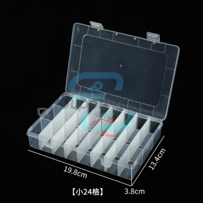 Transparent Electronic Component Storage Box Tool Storage Box Removable Holder