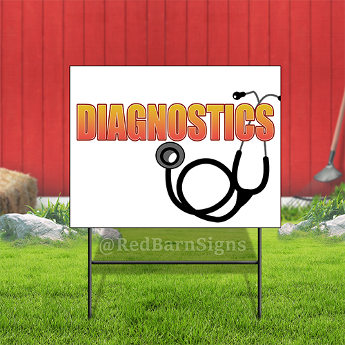 Diagnostics Sign Diagnostics Coroplast Sign Plastic Indoor Outdoor Yard Sign | eBay