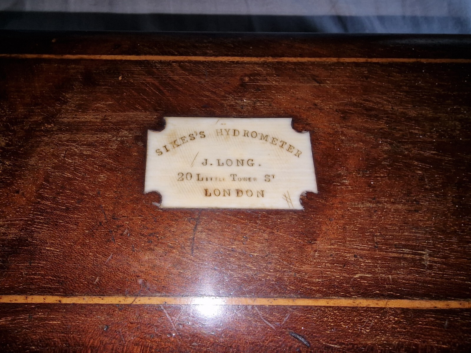 Antique Sikes's Hydrometer J. Long London No Thermometer Ext Buss Brass