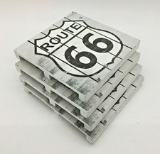 Beer Bar Themed Rustic Wood Slatted Pallet Coasters Set Of 4 For Sale Ebay