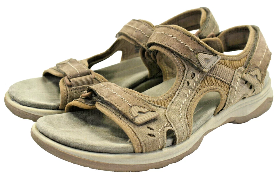 Earth Origins Higgens Halton Women's Brown Leather Sport Comfort Sandals 9.5 M - Image 2 of 4