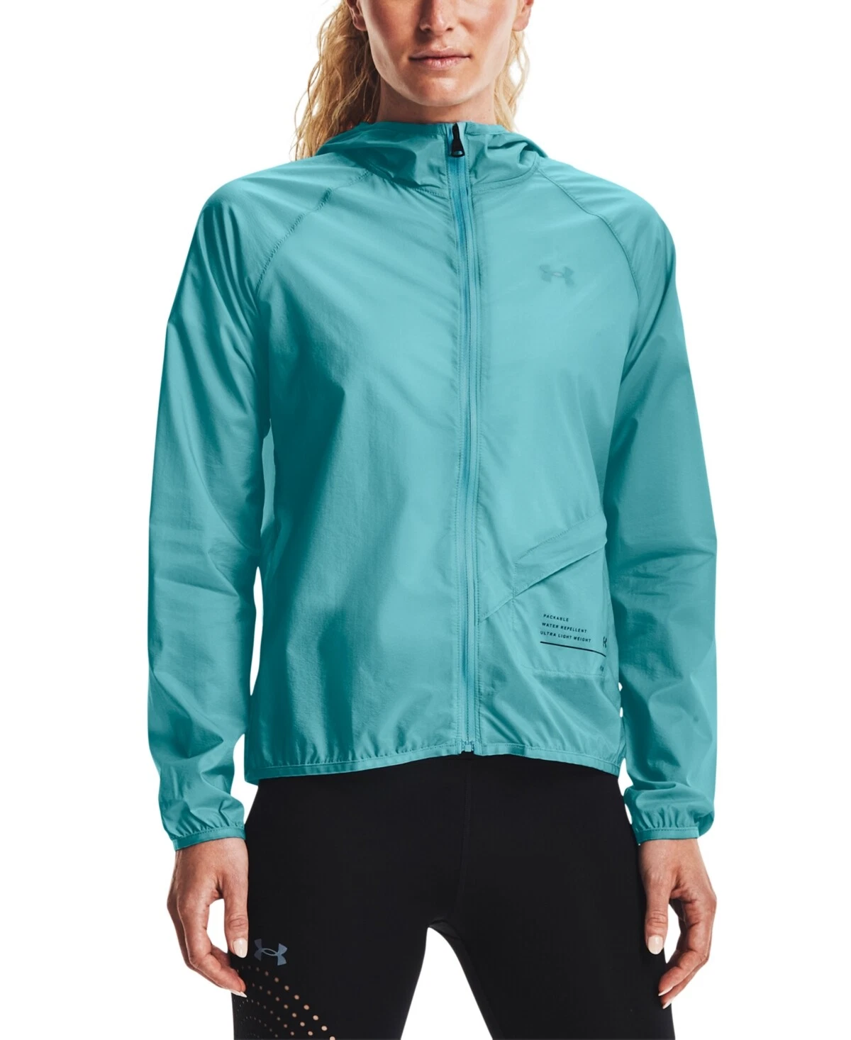 Under Armour 275783 Women's Qualifier Storm Packable Jacket Size X-large Blue