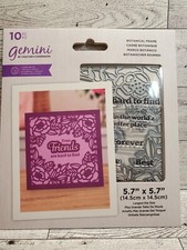 CSD1 Crafters Companion Gemini Botanical Floral flowers Frame stamp and die set