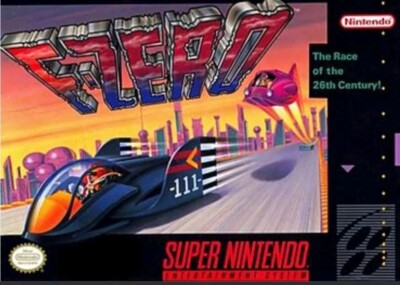 F-Zero (Nintendo SNES, 1990 ) Super Nintendo Sammler Nostalgie GESCHENK Rennen 