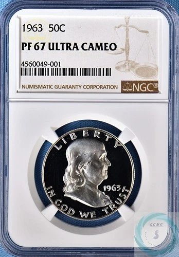 1963-P Franklin Half Dollar Proof — photo from another recent sale