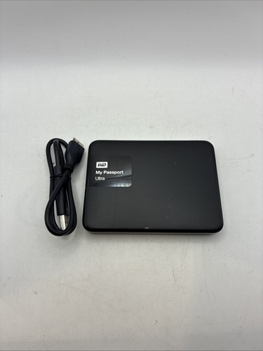 WD My Passport Ultra External Hard Drive 1TB w/ USB 3.0 Cable *Tested* Formatted