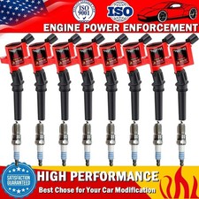 Paquete de 8 bobinas de encendido y kit de bujías de platino para Ford F150 4,6 L 5,4 L V8 Triton
