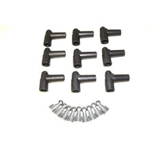 Taylor Cable 46055 Distributor Boot Terminal Kit 90deg Black Malehei Std