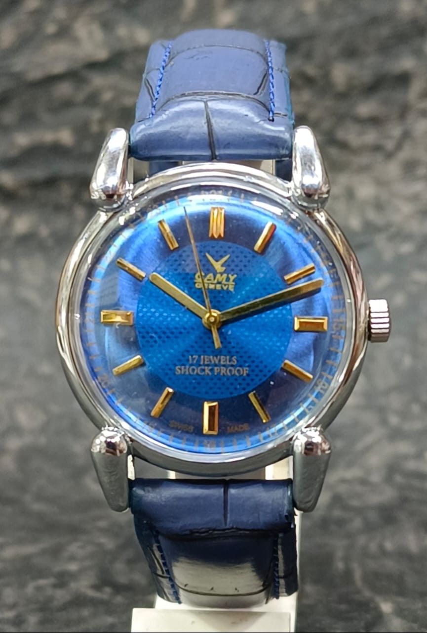 ST96 Jewels Mechanical Made Swiss Wristwatch FHF Camy Vintage Wind Hand 17 - vintagewatches.pk