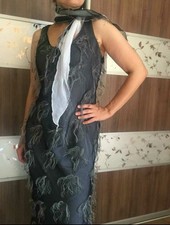 Evening multi-layered dress made of light chiffon US 6 (8)