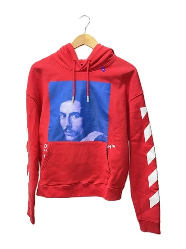 OFF WHITE Felpa con cappuccio OFFWHITE rossa S usata