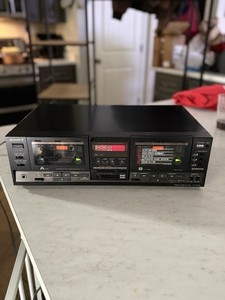 SONY TC-WR730 Stereo Cassette Deck Auto Reverse Peak Level Meter Used Black
