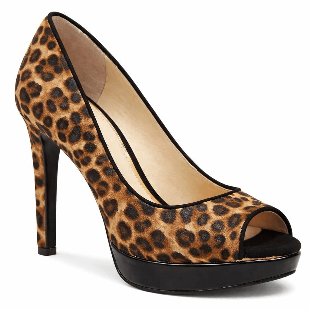 STUART WEITZMAN Leopard Print Platform Pumps Size… - image 1