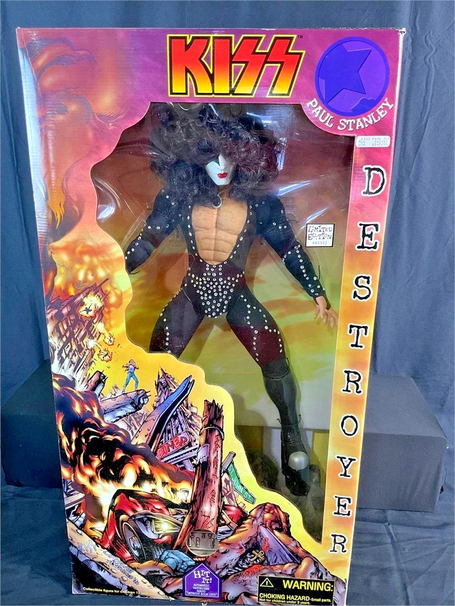 KISS　DESTROYER　LIMITED　EDITION　ポール・スタンレー RARE PAUL STANLEY DESTROYER 24 INCH LARGE DOLL FIGURE KISS 1998