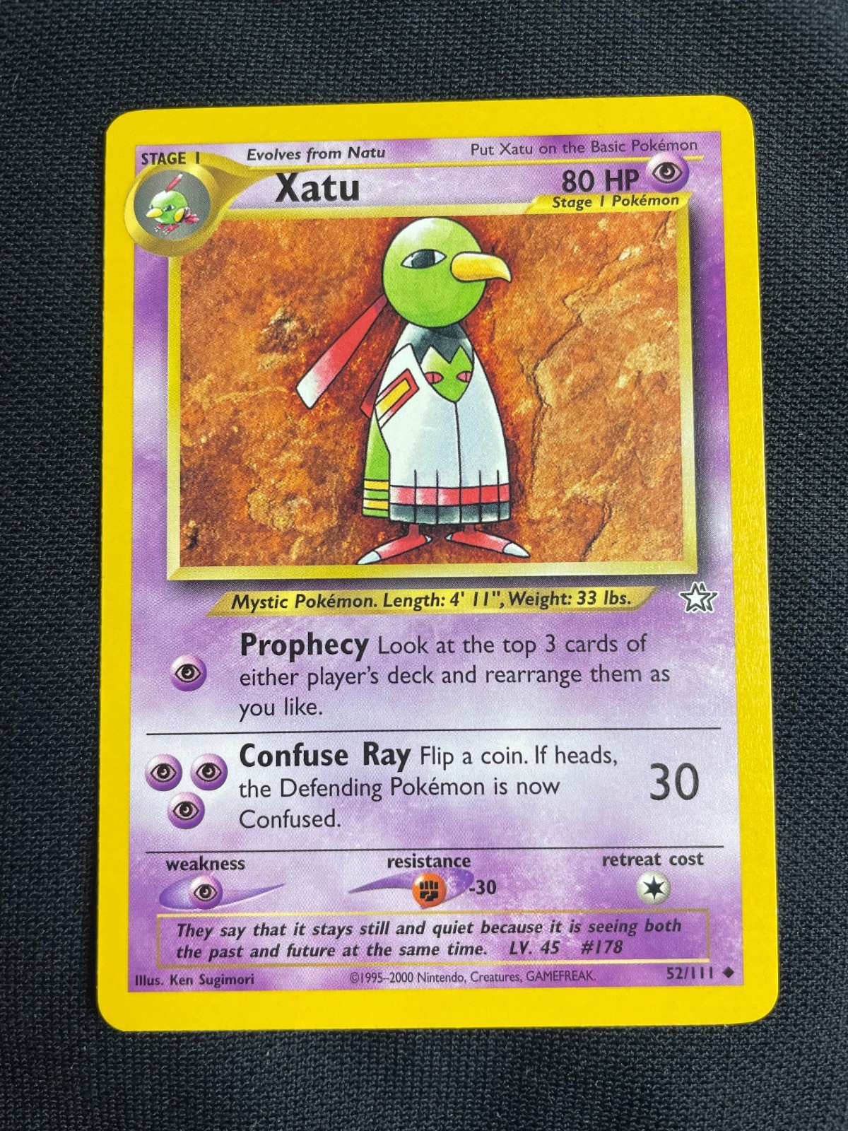 POKEMON XATU Neo Genesis N1 52/111 UNCOMMON Unlimited LP