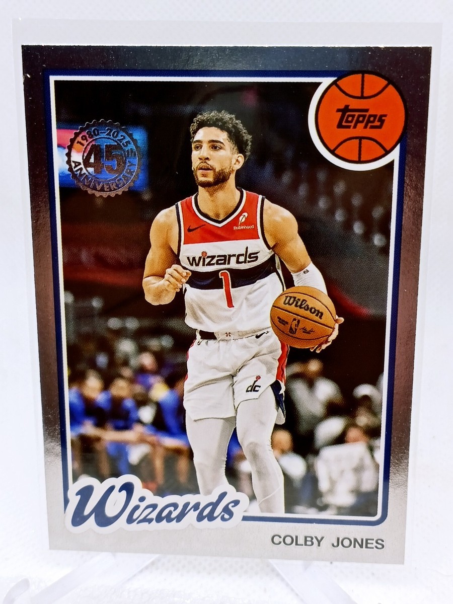 2025-26 Topps Basketball Card Colby Jones Silver Foil 45th